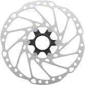 Shimano SM-RT64-LL Disc Brake Rotor with External Lockring - 220mm, Center Lock, Silver