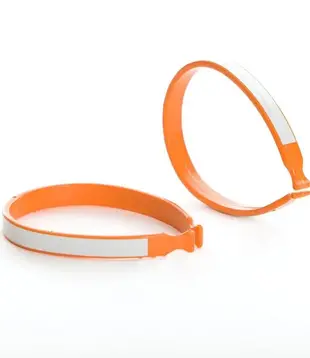 EVO, Plastic Pant Clip With Reflective Stripe, Orange