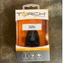 Torch, 4269B, Lumiere clignotante, Rechargeable USB, Noir, Avant