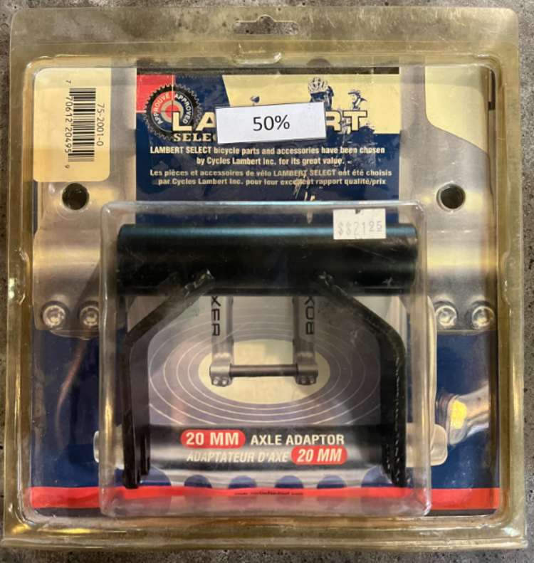 Evo Adapteur de fourche 20mm - Noir