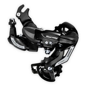 Shimano Shimano, Tourney RD-TY500, Dérailleur arrière, 6/7vit., SGS, Noir, Avec adaptateur