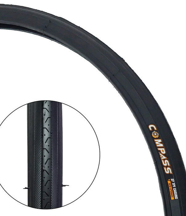 Compass, Pneu de vélo de route 27" X 1¼"