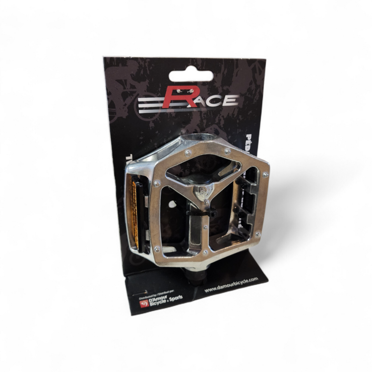 RACE Pédale Plate-forme RACE LU-A8 en aluminium et axe 1/2