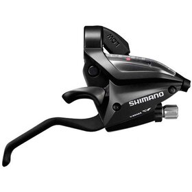 Shimano Shimano, Altus ST-EF500, Levier combiné frein-vitesse VTT, Vitesses: 3x7, Noir, Ensemble