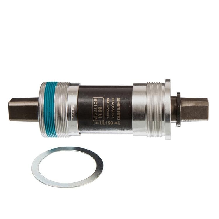 Shimano Shimano, BB-UN300-K LL123, Jeu de pédalier carré, Anglais, 68mm, : 122.5mm, Argent