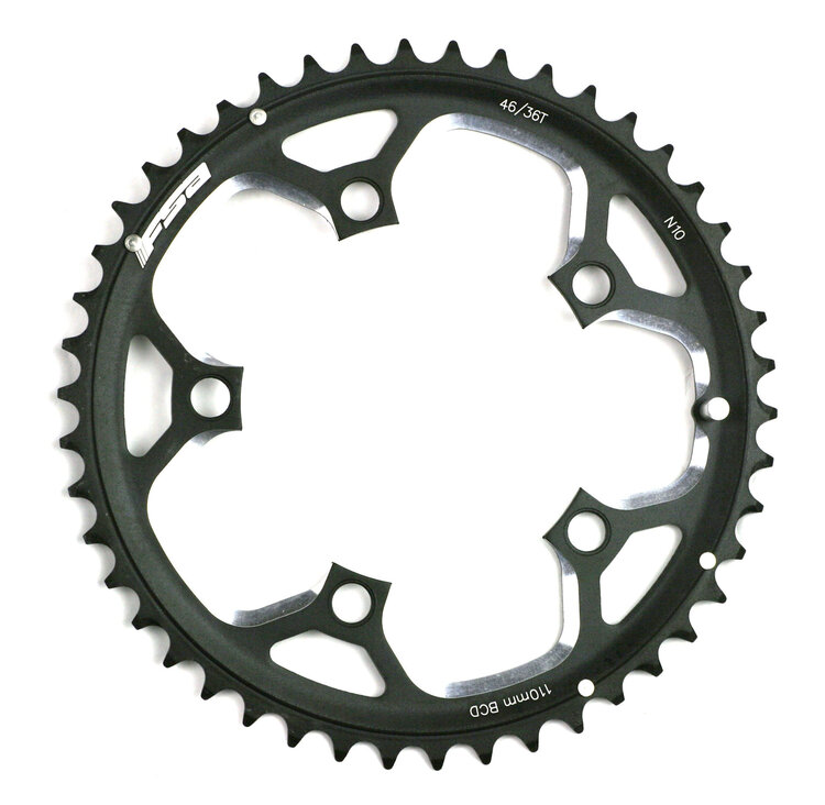 FSA FSA, Alloy Road Chainring, 110x46t - Black, WA211 {N-10}