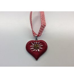 Heart Necklace/ Red