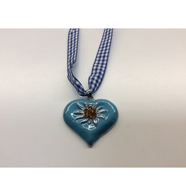 Heart Necklace/ Blue