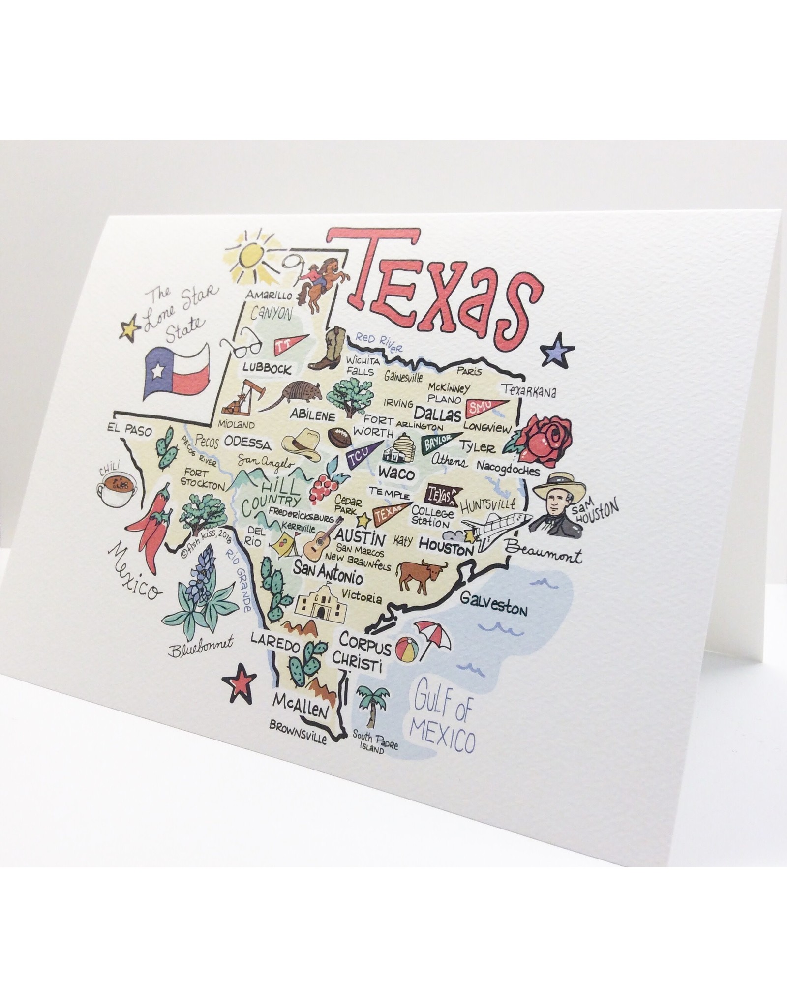 Texas Map Card /5