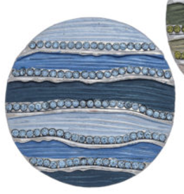 Howards Magnetic Brooch Tonal Circle Design blue