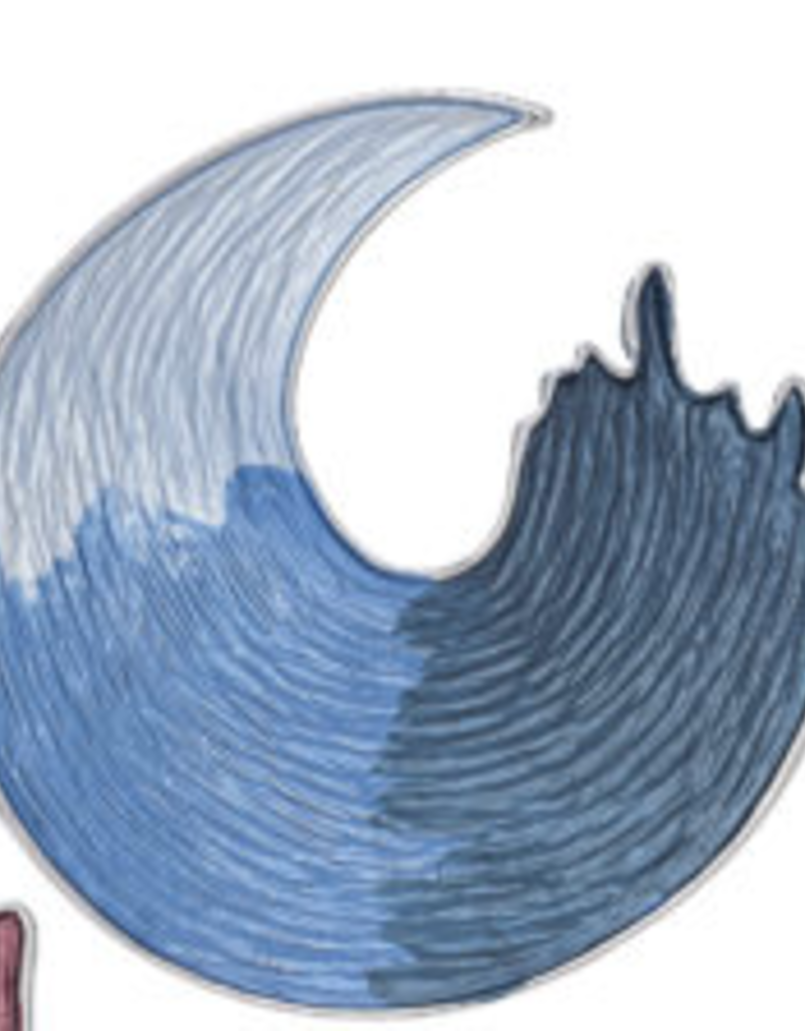 Howards Magnetic Brooch Tonal Wave Design blue