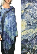 MScarf 3234 - Fine Art Poncho/Shawl O/S -