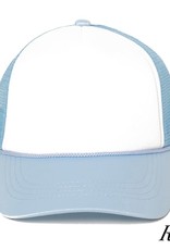 judson 729350 - Kids Solid Color Mesh Trucker Hat - Light Blue