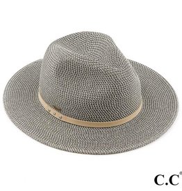 judson 724299 - C.C. Straw Panama Hat Featuring Tan Suede Band - Olive