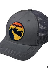 judson 729046 - C.C Yellowstone Embroidery Patch Men's Baseball Cap With Mesh Back  - Charcoal