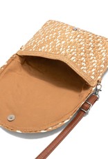 judson 783235 - Braided Straw Cross Body Bag with Adjustable/Detachable Leather Strap