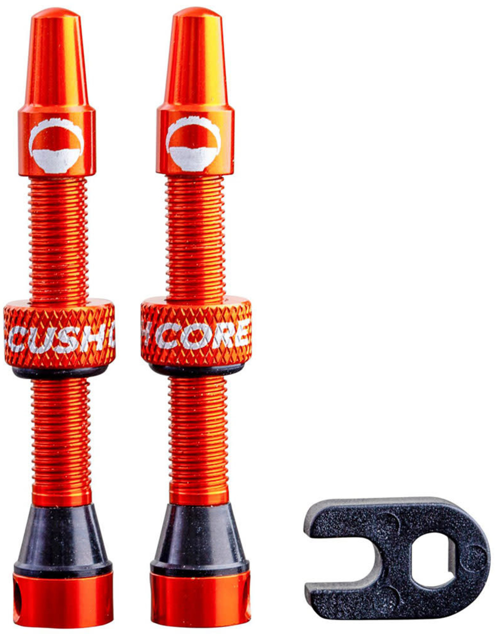 Cush Core Cush Core Tubeless Valves Orange Pair 44mm