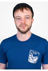 Swenn T-shirt unisexe dinosaure bleu électrique