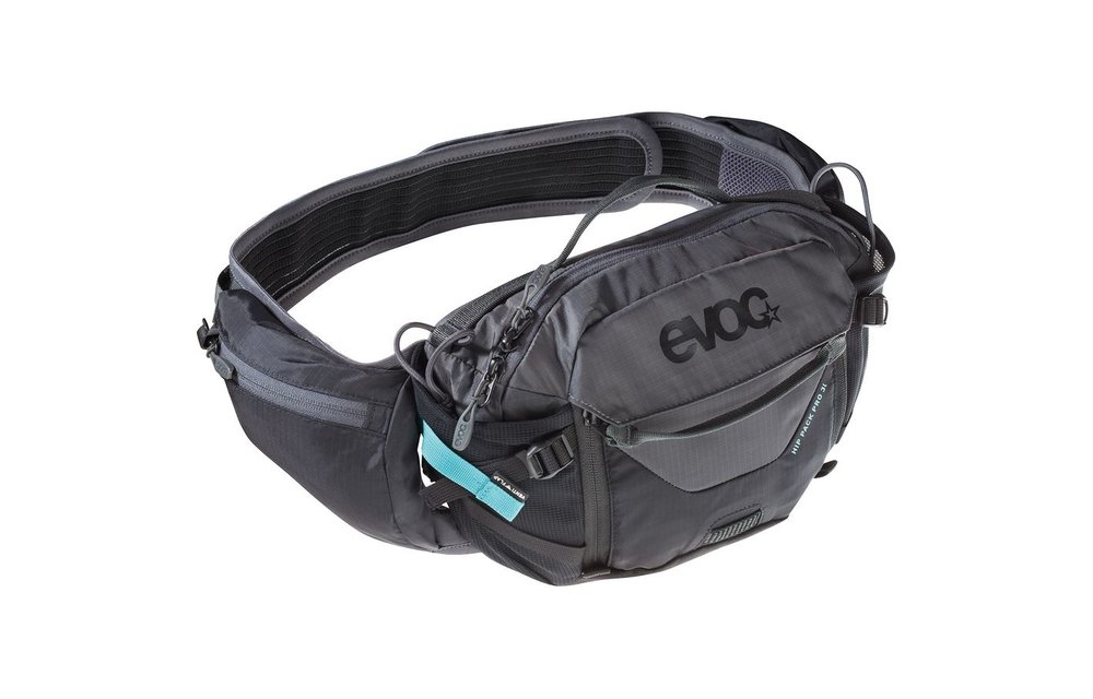 Hip Pack Pro, Hydration Bag, Volume: 3L, Bladder: Included (1.5L), Black/Carbon Grey