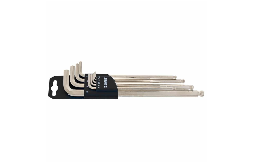 9-piece Long Ball End Hex Wrench Set - 220/3SLPH