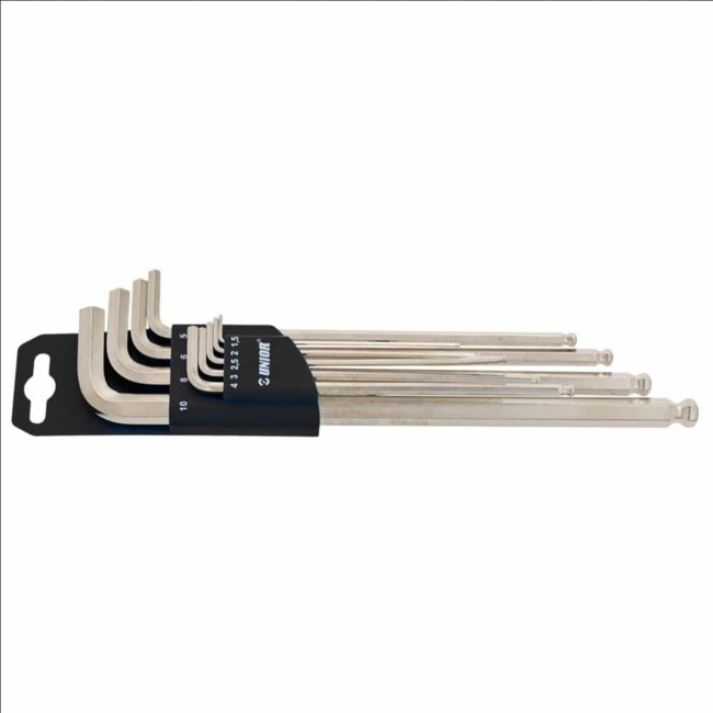 9-piece Long Ball End Hex Wrench Set - 220/3SLPH