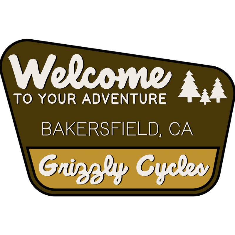 Grizzly Cycles Welcome To Your Adventure Sticker