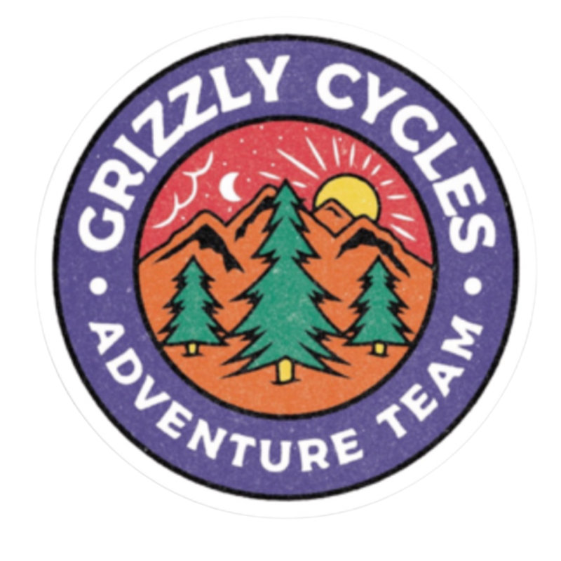 Grizzly Cycles Grizzly Adventure Team Sticker