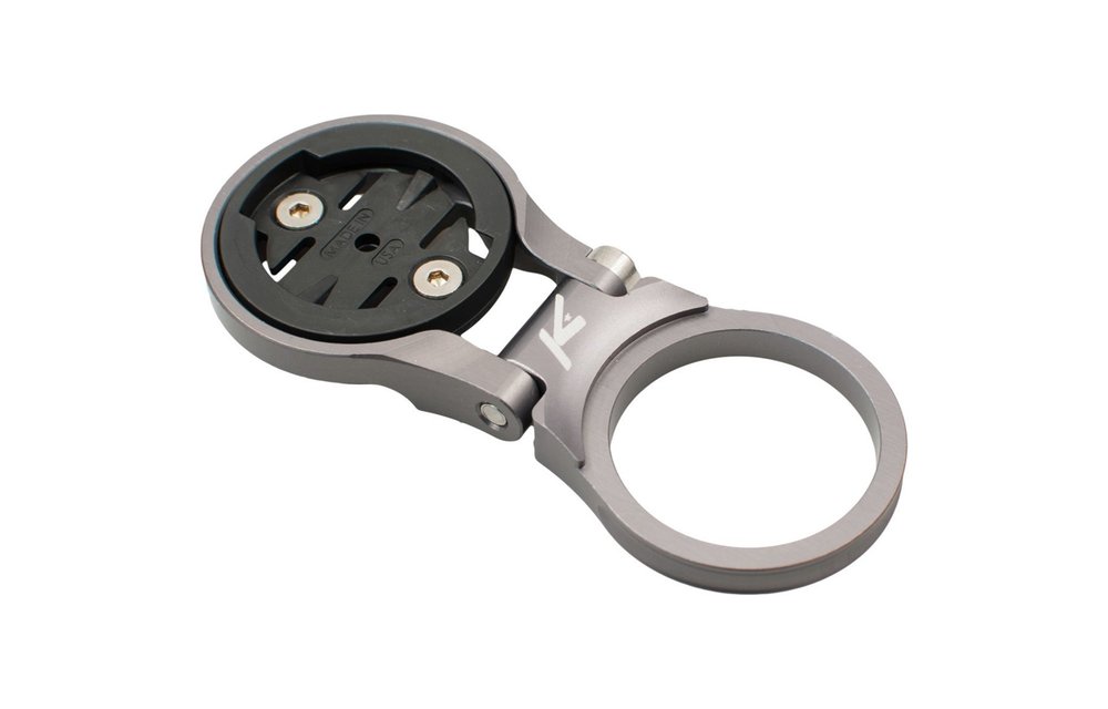 Adjustable Stem Mount for Garmin Quarter Turn Type Computers Gunmetal