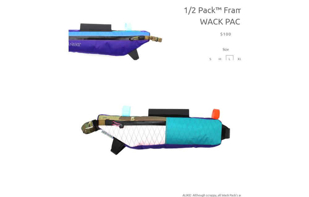 Oveja Negra 1/2 Pack Frame Bag Whack Pack