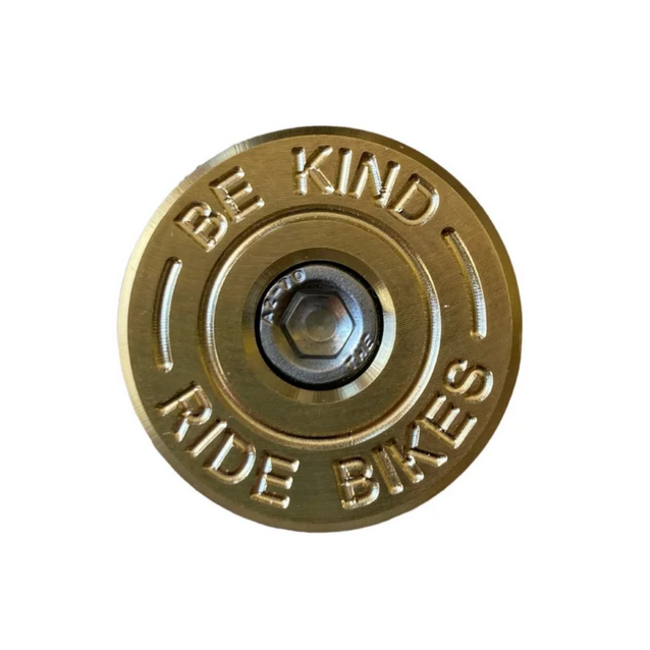 Be Kind, Ride Bikes Stem cap - Grizzly Cycles