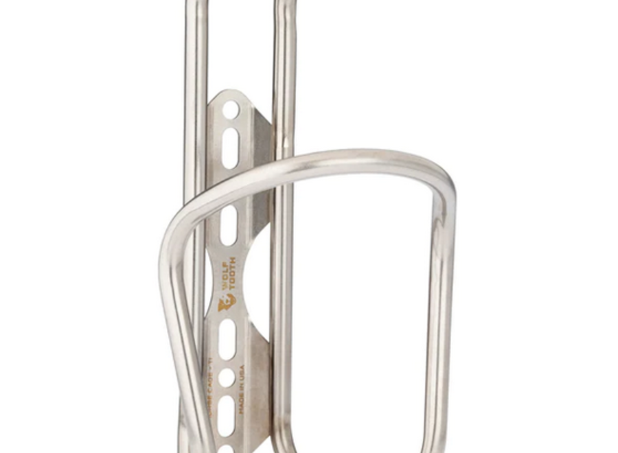 Wolf Tooth Morse  Bottle Cage - Titanium Silver