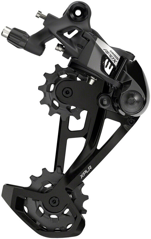 SRAM SRAM Apex XPLR Rear Derailleur - 12-Speed, Medium Cage, 44t Max, Black, D1