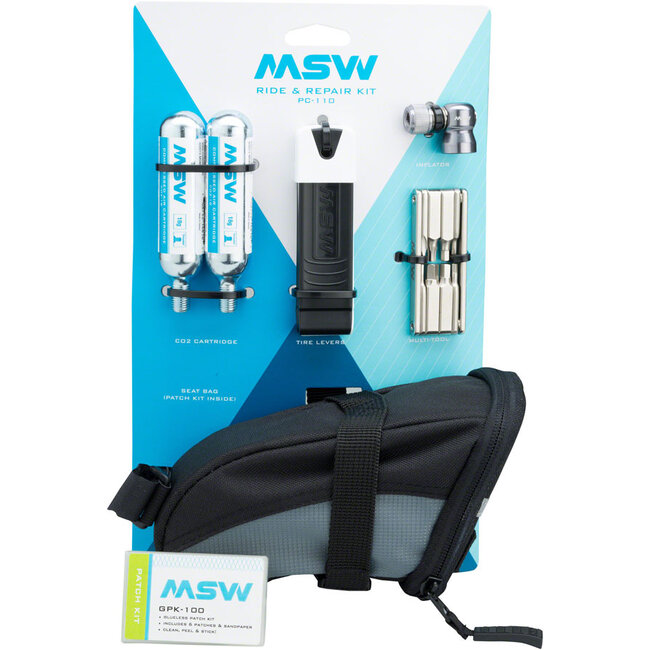 MSW Ride and Repair Kit with Seatbag and CO2