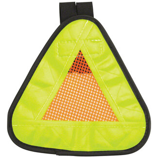 Reflective Triangle Yield Symbol 7x7" with Velcro Strap