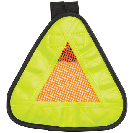 Reflective Triangle Yield Symbol 7x7" with Velcro Strap