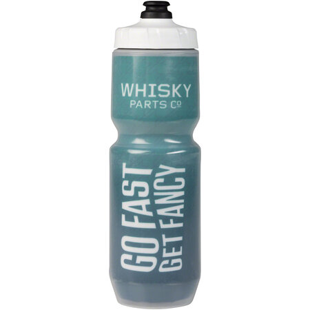 Whisky Parts Co. Go Fast Get Fancy Purist Insulated Water Bottle - Green White 23oz