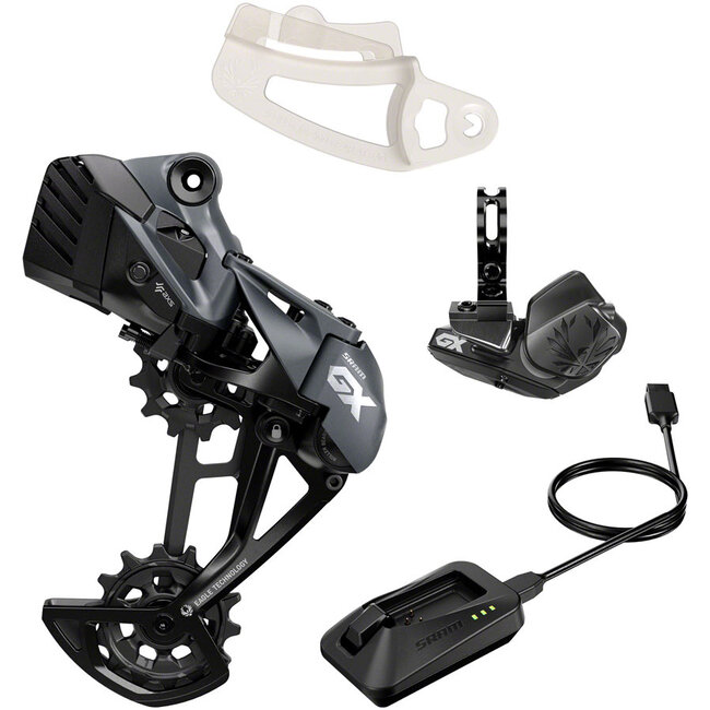 SRAM GX Eagle AXS Upgrade Kit - Rear Derailleur Battery Eagle AXS Controller w/ Clamp Charger/Cord Chain Gap Tool Black