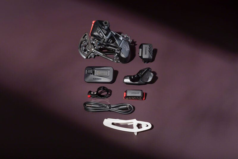 SRAM GX Eagle AXS Upgrade Kit - Rear Derailleur Battery Eagle AXS Controller w/ Clamp Charger/Cord Chain Gap Tool Black