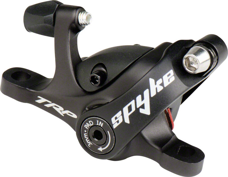 TRP Spyke Mechanical Post-Mount Caliper for long-pull levers without rotor Black