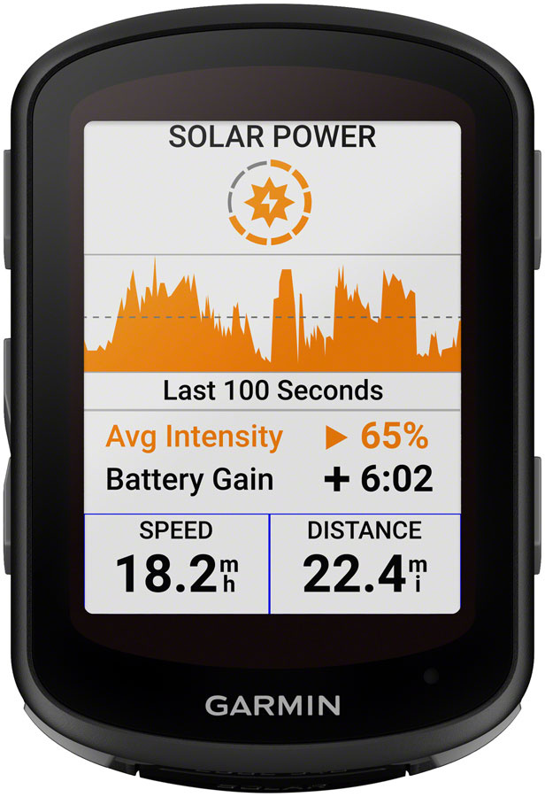 Garmin Edge 540 Solar Bike Computer GPS Wireless Black Grizzly Cycles