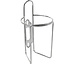 Retro Water Bottle Cage with Tab: Polish Stainless