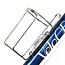 Retro Water Bottle Cage with Tab: Polish Stainless
