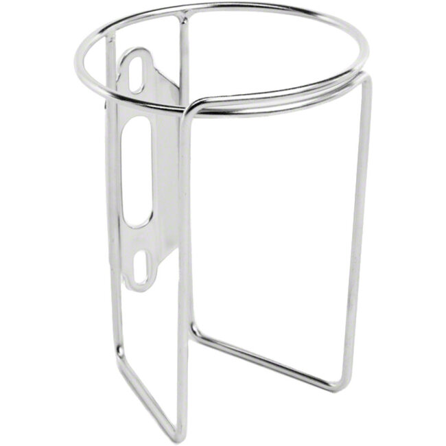 Retro Water Bottle Cage without Tab: Polish Stainless