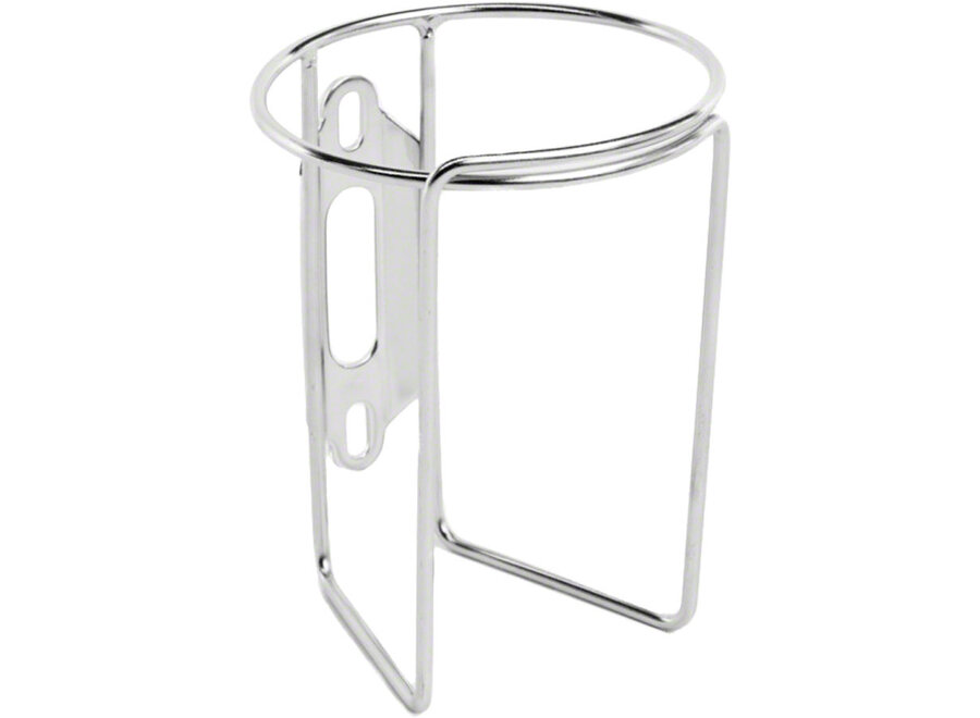 Retro Water Bottle Cage without Tab: Polish Stainless