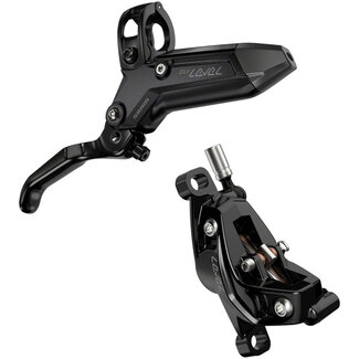 SRAM Level Silver Stealth 4-Piston Disc Brake and Lever