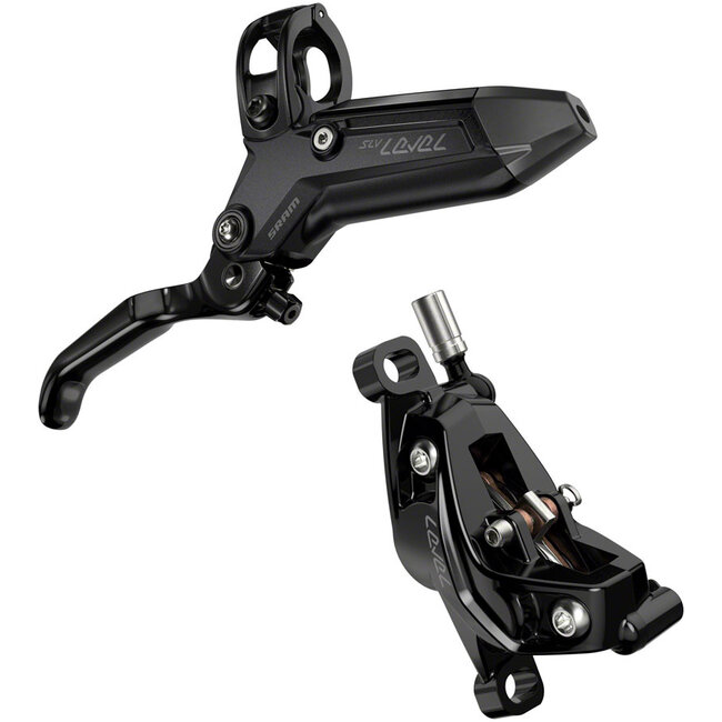 SRAM Level Silver Stealth 4-Piston Disc Brake and Lever