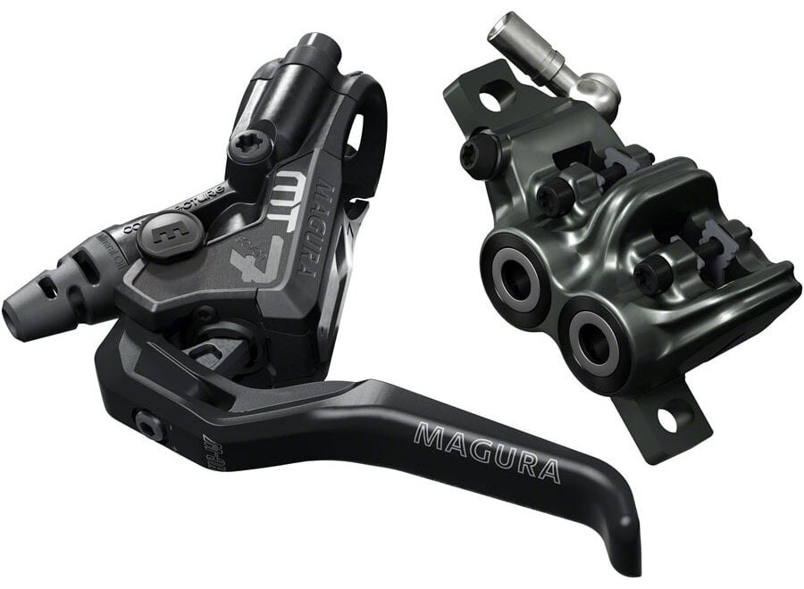 Magura MT7 HCW Disc Brake and Lever - Front or Rear, Hydraulic, Post Mount, Black/Gray