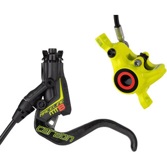 Magura MT8 Raceline Disc Brake and Lever - Front or Rear, Hydraulic, Post Mount, Black/Neon Yellow