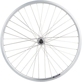 HD Series Rear Wheel - 26", QR x 135mm, Rim Brake, HG 10, Silver, Clincher