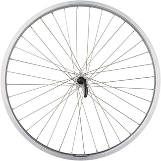 HD Series Front Wheel - 26", QR x 100mm, Rim Brake, Silver, Clincher
